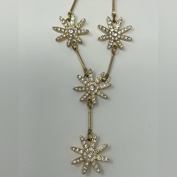 Star Drop Necklace Y Shape Statement Pendant Gold Jewelry Lariat Floral Charm 25 - Picture 11 of 17